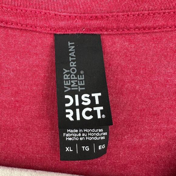 William Lee‎ Martin Comedy District Red Short Sleeve Logo Graphic T-Shirt XL - Picture 4 of 7